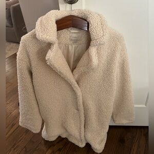 Cream teddy coat